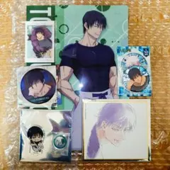 呪術廻戦 ジャンプショップ名場面缶バッジ、色紙、アクスタ、特典チェキ（伏黒甚爾）