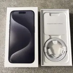【空箱・本体なし】iPhone 15 Pro ブラックチタニウム　箱のみ