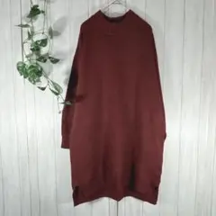 CINEMA CLUB【L】ニット ロング丈 チュニック セーター