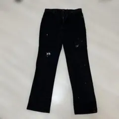 ブラック ストレートデニム