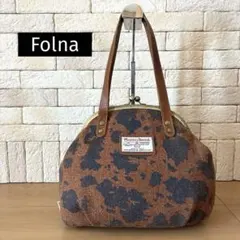 Folna "Harris Tweed" がま口トートバッグ 日本製のサムネイル