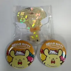 ポムポムプリン シークレットカスタムアクリルチャーム エンジェル  缶バッジ