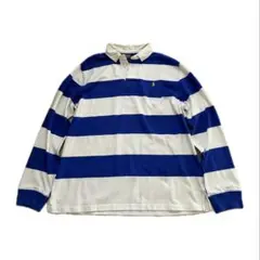 Polo by Ralph Lauren ラガーシャツ XL 太ボーダー