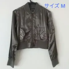 ジャケット ジャンパー 上着 ショート丈 ミリタリー 薄手 カーキ