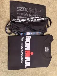 IRONMAN ブラック Tシャツ サコッシュ付き