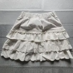 130㎝＊アクシーズファムキッズ ティアードフリルスカパン