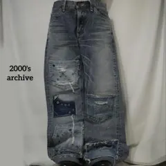 2000's archive penicillin grunge denim - メルカリ