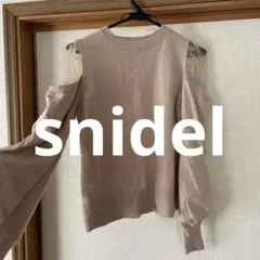 snidel スナイデル　ニット　シースルーショルダー