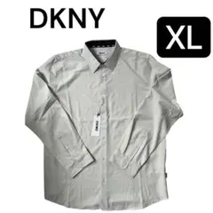 【新品】DKNY グレー 長袖ワイシャツ XLのサムネイル