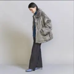 ＜TOWNCRAFT＞フェイクファー ジャケット