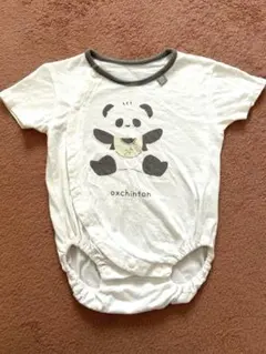 パンダ 半袖ロンパース