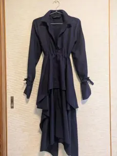 ZARA WOMAN シャツワンピース ネイビー