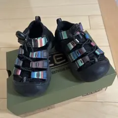 KEEN キッズ サンダル ラヤブラック 15cm ニューポート H2