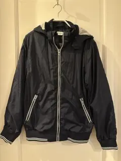 H&M キッズ ウィンドブレーカー　アウター　ブルゾン　ネイビー 140