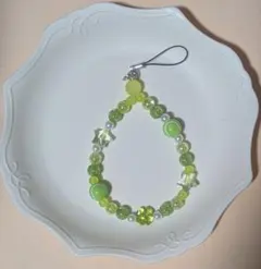 メンカラ✽ビーズストラップ✽テニス