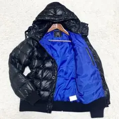 ビームスハート ダウンジャケット 2way フード脱着可 キルティング 黒 M