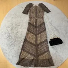 Lagunamoon ブラウン　レース　ドレス　【お値下げしました】