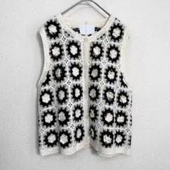 ZARA クロシェ編み ベスト　C190