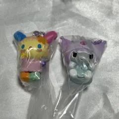 サンリオキャラクターズ　GRWMマスコットチャーム　ウサハナ　クロミ　ガチャ