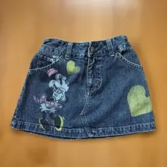 ディズニー　ミニーちゃん　デニムスカート キッズのサムネイル