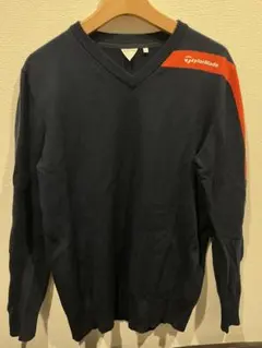 TaylorMade ネイビー Vネックセーター