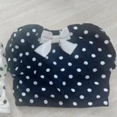 プティマイン♥ドットブラウス 黒80