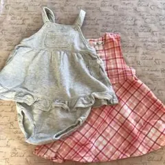 夏服2枚おまとめ★ ワンピース　女児80cm