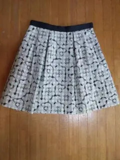 LODISPOTTO　タックスカート　ギンガムチェック　膝上丈