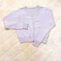 【新品未使用】evelyn♡ビジュー フラワー ボタン カーディガン