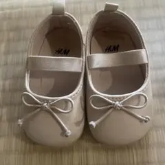 H&M ベージュ バレエシューズ 16-17