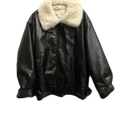 ファー レザーコート