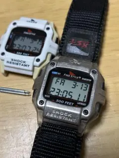【美品・電池交換済】フリースタイルｘXLARGE　コラボ　SHARK　腕時計 Freestyle SHARK フリースタイル デジタル 腕時計 電池交換済み サーフ