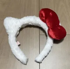 ハローキティ カチューシャ 白赤