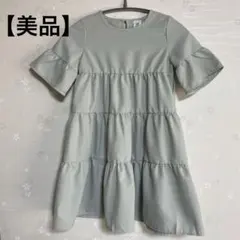 【美品】ティアードワンピース 半袖のサムネイル