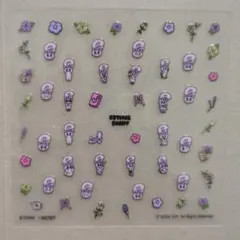 最安値　エスターバニー　ネイルシール　ラベンダーバニーB