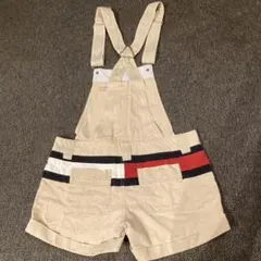 Tommy Girl ベージュショートオーバーオール　Ｍのサムネイル