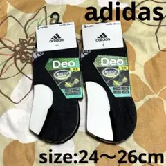 新品☆ adidas ☆ 靴下 ☆ メンズ ☆ 6足セット ☆ 24〜26cm