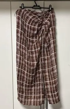 最終価格！ZARA❤︎サッカー生地インナースカート付きスリット⭐︎ウェストギャザー付のサムネイル
