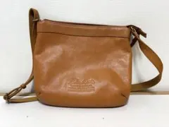 ダコタ ブラウンレザー ショルダーバッグ