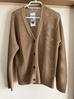 ユニクロ　ウォッシャブルメッシュVネックカーディガン