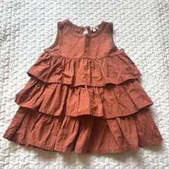 ビームス　フリルワンピース　90