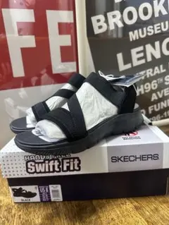 SKECHERS Swift Fitハンズフリーサンダル ブラック 25cm新品のサムネイル