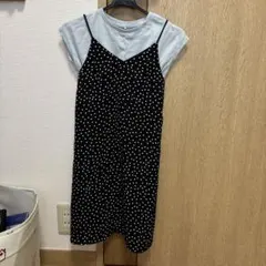 GU ドット柄キャミワンピース 130