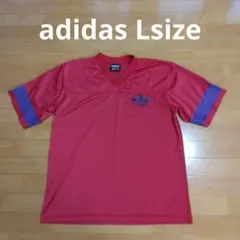 adidas men'sメッシュTシャツ Lsize