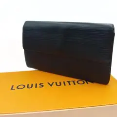 LOUIS VUITTON ルイヴィトン エピ 長財布 黒 ノワール　0089