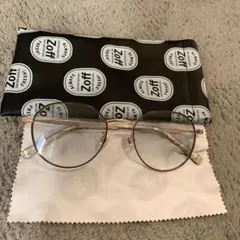 Zoff カラーレンズ　メガネ　度あり