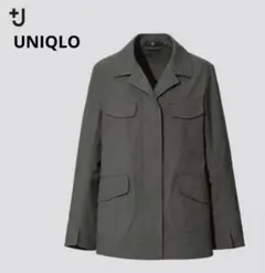 【UNIQLO】+J コットンリネンサファリジャケット オリーブ