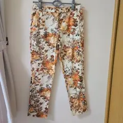 LAURA ASHLEY フローラル　コットンパンツ サイズ9
