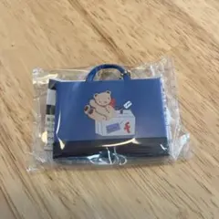 ファミリア　ガチャガチャ　デニムバッグ　青