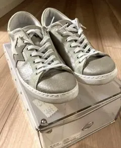 ２スター◆ツースター◆シルバー グリッター スニーカーのサムネイル